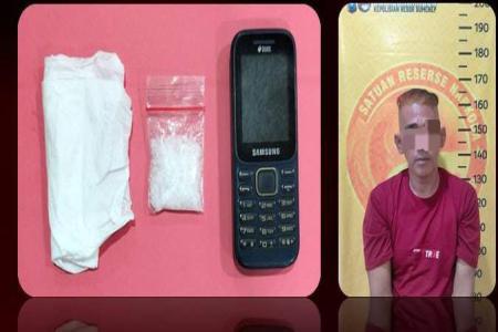 Pengedar Sabu Dibekuk Satresna
